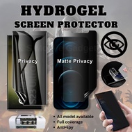 Sony Xperia XZ3 / XZ2 Premium / XZ1 Compact / XZ Premium / XZS / Hydrogel Privacy / Matte Privacy Screen Protector
