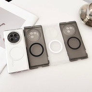 X Fold 3 Casing Case for Vivo X Fold 3 Pro Matte Transparent Magnetic Attraction Mobile Phone Case C