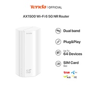 Tenda 5G01 5G NR Router AX1500 Wi-Fi 6 SIM Card Router Just insert a SIM card and enjoy the 5G netwo