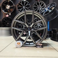 [1PC] New Sport Rim 17inch RC25 17X7.5JJ ET42 5H100 HYPER BLACK DARK