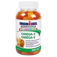 【加拿大代購】IronKids Essential Omega-3 兒童魚油軟糖 200粒 台灣現貨出貨