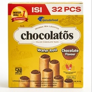 GERY CHOCOLATOS Roll Gery Salut Saluut 1 box 24 pcs Coklat Coconut Roll All Varian Rasa