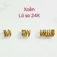 XO Wine Charm Twisted ring - Spring size 6mm - AU 24 Carat999 - Mix braided pro KJ design ️ k