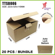 Tuck Top Snap Bottom Box (20pcs) 223x125x110mm