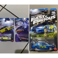 Hotwheels 3 Pcs Fast Furious Silvia & Evo