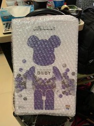 全新 Medicom Bearbrick 2020 Macau WF My First Baby Purple 400%+100% Be@rbrick set 澳門限定 澳啤 紫透