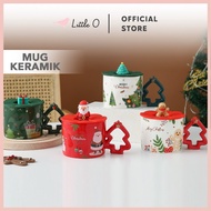 LITTLE O FREE SLEEVE Christmas Mug Christmas Gift 3D Cup Hampers Xmas Ceramic Material