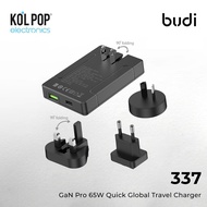 Budi 337 GaN Pro 65W Quick Charger Global Travel Charger