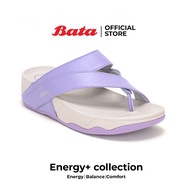 Bata Energy+ รองเท้าเพื่อสุขภาพ รองเท้าแตะลำลอง รองเท้าใส่สบาย รองเท้าแฟชั่น รองเท้าฮิต สำหรับผู้หญิง สีม่วง รหัส 5719945