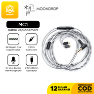 Moondrop MC1 4N Copper Cable For In Ear Earphone Jack 3.5mm With Microphone 2 pin 0.78mm