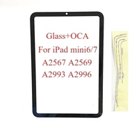 OEM Front Screen Outer Glass With OCA  Frame Sticker For iPad mini 6 7 A2567 A2568 A2569 A2993 A2996