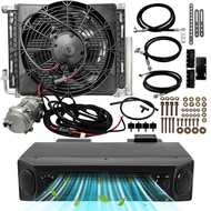 Treeligo 12V DC Brushed Universal 9000BTU Underdash AC Electric Cool Only A/C Kit for Auto Car