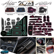 Perodua Axia 2023 Alza Baru 2022  X & H / AV Spec Car interior slot mat Car Accessories Cup holder p