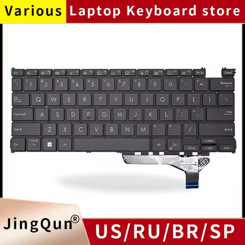 Replacement US/RU Russian Keyboard For ASUS Zenbook 14 OLED UX3402 UX3402ZA UX3402VA Zenbook S 13 OL