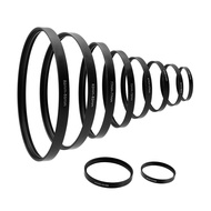 Metal Filter Adapter Ring 49-49mm/52-52mm/55-55mm/58-58mm/62-62mm/67-67mm/72-72mm/82-82mm/86-86mm Fe