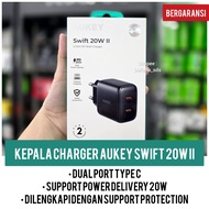 Aukey Dual Port Type C Power Delivery 20W Charger Head Official 2 Year Warranty Aukey PA R1S Charger