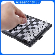 Asseenontv Foldable Chess Board Mini Size Magnetic Chess Set Portable Wallet Pocket Chess Board