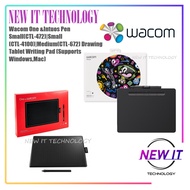 Wacom One &Intuos Pen Small(CTL-472)|Small(CTL-4100)|Medium(CTL-672) Drawing Tablet Writing Pad (Sup