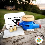 Đồng hồ nước nhựa ABS cao cấp Phú Thịnh (có phiếu kiểm định chất lượng) - đồng hồ nước cho nhà trọ c