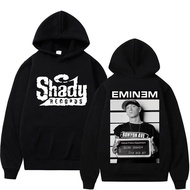 Rapper Eminem Double Sided Print Hoodie Men Women Hip Hop Vintage Oversized Hoodies Trend Fashion Ho