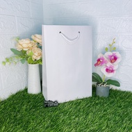 White Paper bag 20x10x30 white Paper bag Paper bag cover/