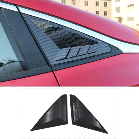 Rear Side Window Louvers Scoop Louvers Cover Blinds for MG 5 MG5 2021 Car Accessories