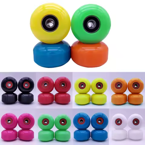 4Pcs Skateboard Wheels With Bearing 52x32mm 95A Soft Longboard Skateboard Wheels ABEC-9 Bearing Roll