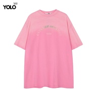 YOLO เสื้อยืด OVERSIZE เสื้อยืดโอเวอร์ไซส์ เสื้อคอตตอน คอกลม แนวสตรีท