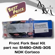 51490GN5305 Seal Front Fork Kit (DCY26x37x10.5 + Grey Seal) NOK Corteco Original