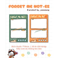 FORGET ME NOT-ES note paper