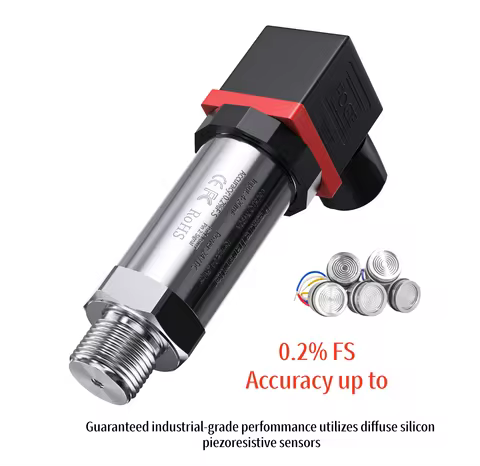 G1/4 Pressure Transducer 0.2bar 0.3bar 10bar 20bar Water Fuel Diesel 100bar 200bar 4-20mA RS485 0-10