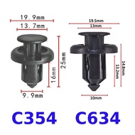 Front Rear Bumper Button Clip Honda Grill Side Trim Skirt Retainer Mud Guard Fender Rivet Retainer C