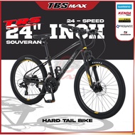 TRS SOUVERAN 24" Alloy Hardtail Mountain Bike / SHIMANO 24 Speed MTB