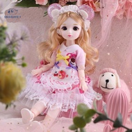 MOODRIFT 1 bộ trẻ em hình cầu doanh playsets búp bê cho cô gái 30cm Anime bản lề búp bê với quần áo