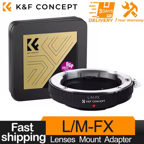 K&F CONCEPT L/M-FX Lens Mount Adapter for Leica L/M Mount Lens to Fuji FX Mount Camera for Fuji X-A1