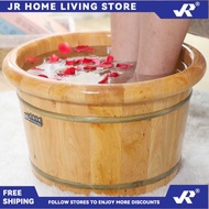 JR Wooden Foot Bucket, Bath Spa Sauna Accessories Healthy Leg Massage Barrel / Foot spa wooden bucke