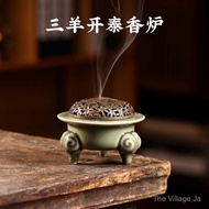 Pembakar Kemenyan Seramik untuk Kegunaan Rumah, Pembakar Gegelung Kemenyan, Pembakar Kemenyan Cendan