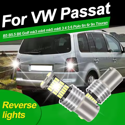 2PCS 1156 BA15S Car Bulb Canbus LED Reverse lights For VW Passat B5 B5.5 B6 Golf mk3 mk4 mk5 mk6 3 4