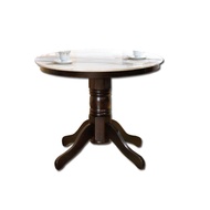 🧧CNY SALE👲🧨3ft Round Genuine Limestone Marble Top Kopitiam Cafe Dining Table Only. Free installation