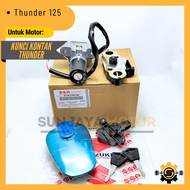 Keyset Original Suzuki 45F Kunci Kontak Thunder 125 Tander Tunder 1 Set Key Set Konci Motor Asli Ori