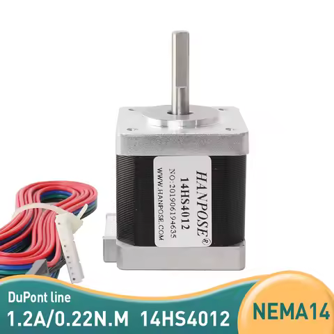 Nema14 Stepper Motor H40mm 1.2A 14HS4012 2 Phase 4 Leads For CNC 3D Printer Parts 35 Stepper Motor