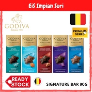 (Ready Stock) Godiva Premium Signature Chocolate Bar 90g (Assorted Flavours) Coklat GODIVA Chocolate