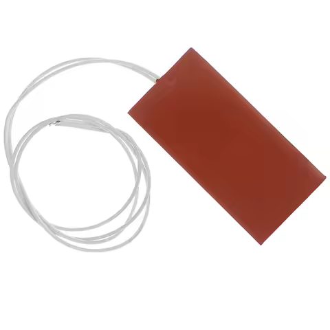 15W 12V DC 50X100mm Flexible Waterproof Silicon Heater Pad Wire Heater Engine Block Oil Pan Hydrauli
