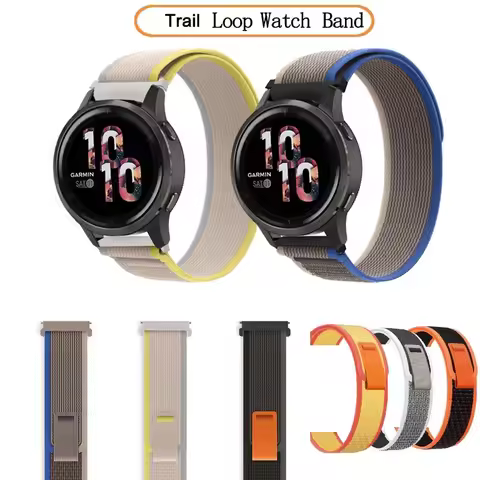 Trail Loop Watch Band Nylon Strap For Garmin Venu3 Venu2 Venu3s /Vivoactive 3 4 5 3S 4S 40 45mm /viv