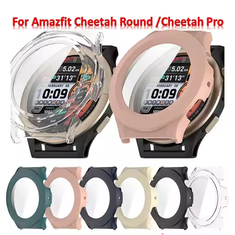 Tempered Glass Case For Amazfit Cheetah Pro Full Screen Protector Bumper Shell Cover For Amazfit Che