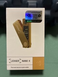 Ledger Nano X 加密貨幣冷錢包 金色