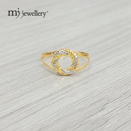 MJ Jewellery 375 Gold Doughnut Ring C19 / Emas 375 Cincin Donut