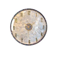 New Wall Clock Luxury Living Room Clock Wall-Mounted Shell Silent Clock Internet Celebrity Clock Hom