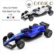 DANILO F1 Race Car Toys, Track Edition Pull Back F1 Race Car Model Toy, Simulate Car Model Slick Tir