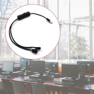 SUP 40cm 15 75in USB to 3-Pin 4-Pin PWM 5V USB Sleeved Fan Power Adapter Cable with ON  Toggle Black